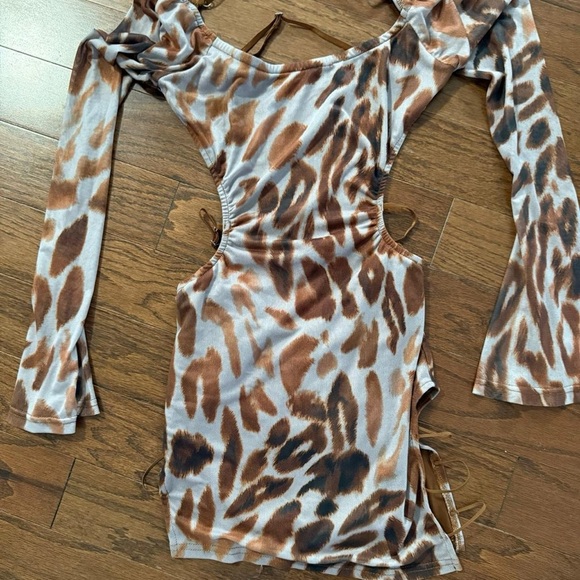 Fashion Nova Leopard Mini Dress - Picture 3 of 3
